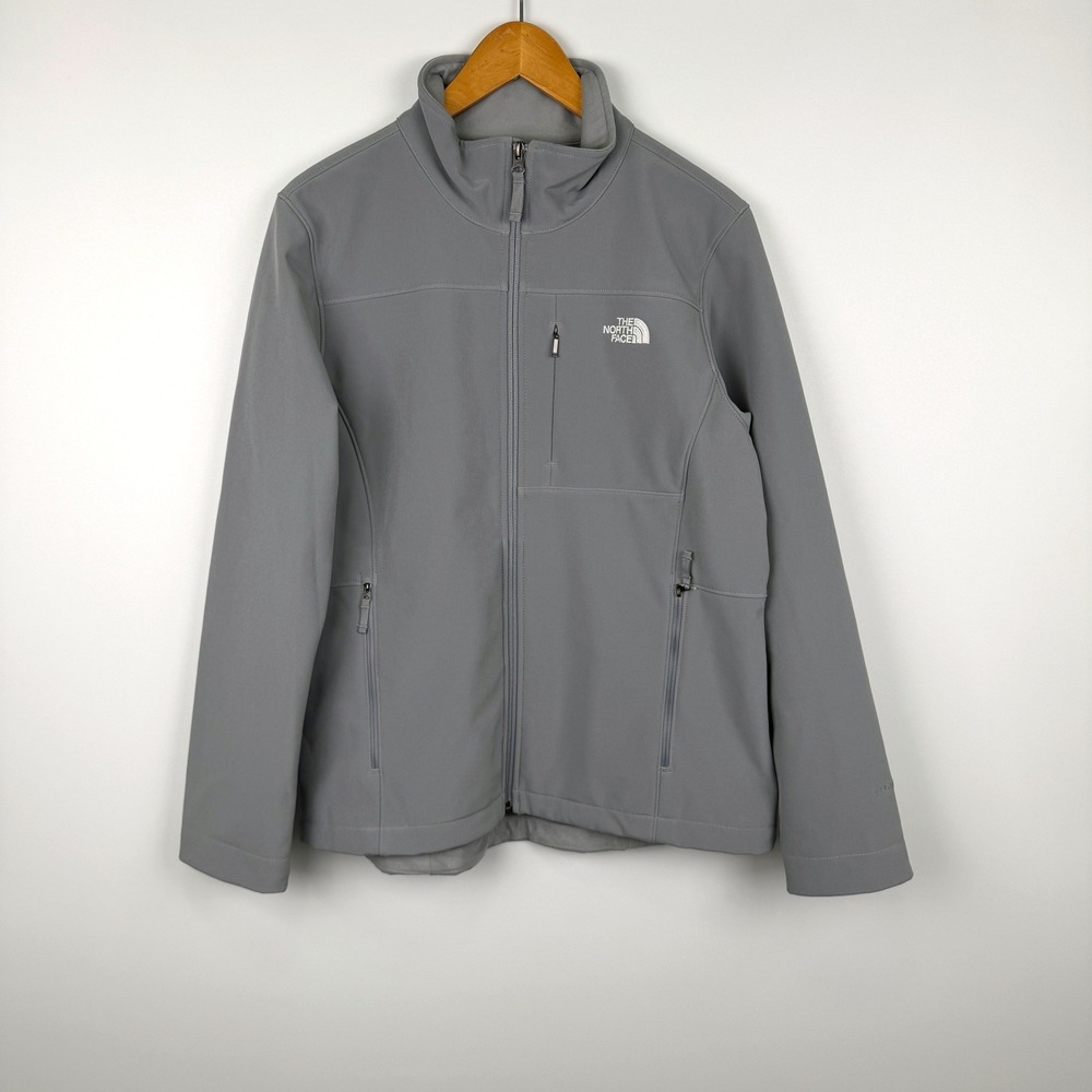 The North Face WindWall Jacket Womens Large Gray Apex Bionic Softshell Coat